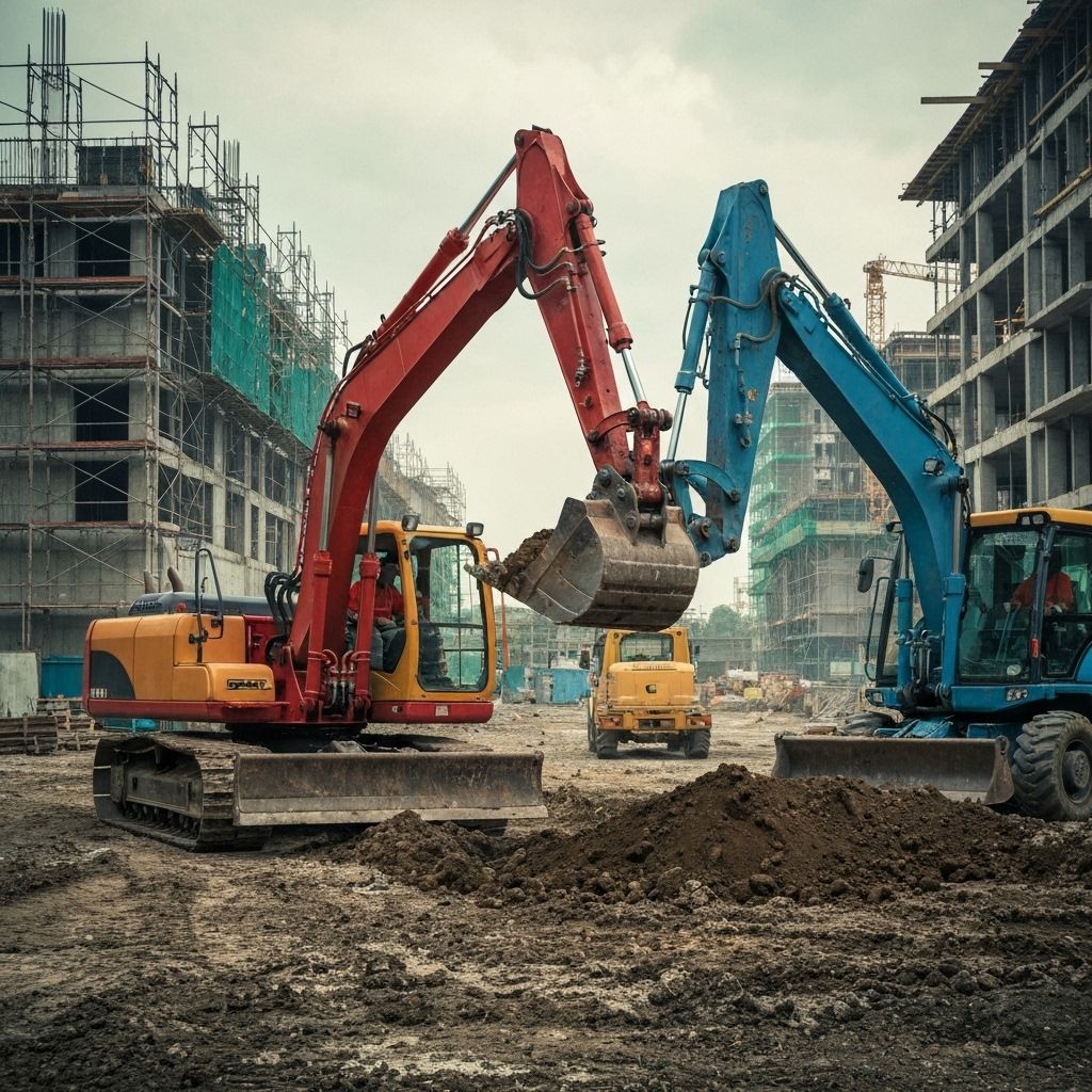 Escavadeiras e Retroescavadeiras